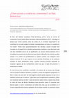 Research paper thumbnail of Reseña de Érik Bordeleau, ¿Cómo salvar lo común del comunismo?, trad. Andrés Abril, Barcelona, Edicions Bellaterra, 2017, 126 págs.