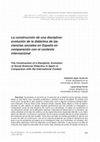 Research paper thumbnail of La construcción de una disciplina: evolución de la didáctica de las ciencias sociales en España en comparación con el contexto internacional