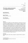 Research paper thumbnail of The body, identity and gender in managerial athleticism