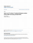 Research paper thumbnail of High or Low? The Value of Transitional Paintings by Jackson Pollock, Willem de Kooning, and Mark Rothko