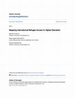 Research paper thumbnail of Mapping International Refugee Access to Higher Education