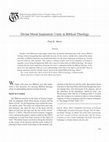 Research paper thumbnail of Divine Moral Inspiration: Unity in Biblical Theology (page proofs)