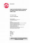 Research paper thumbnail of Legal and administrative measures to support police enforcement of traffic rules