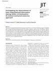 Research paper thumbnail of Investigating the Determinants of Inter-Organizational Information Sharing Within Criminal Justice: A Context-Mechanism-Outcome Approach