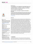 Research paper thumbnail of Investigation of suddenly expanded flows at subsonic Mach numbers using an artificial neural networks approach