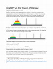 Research paper thumbnail of ChatGPT vs. the Towers of Warsaw