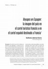 Research paper thumbnail of Voyages en Espagne: la imagen del país en el cartel turístico francés y en el cartel español destinado a Francia