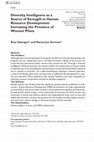 Research paper thumbnail of Diversity Intelligence as a Source of Strength in Human Resource Development: Increasing the Presence of Women Pilots