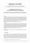 Research paper thumbnail of “La primera vez otra vez: las traducciones de las mujeres”