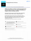 Research paper thumbnail of Differential effects of depot medroxyprogesterone acetate administration on vaginal microbiome in Hispanic White and Black women