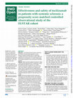 Research paper thumbnail of Effectiveness and safety of tocilizumab in patients with systemic sclerosis: a propensity score matched controlled observational study of the EUSTAR cohort