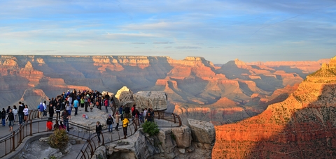 Grand Canyon Mather Point Sunset on the South RimPeople come from all over the world to view Grand Canyon's sunset