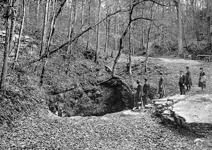 Frances Benjamin Johnston Enters Mammoth Cave in 1892Frances Benjamin Johnston and her photographic expedition enter the Historic Entrance of Mammoth Cave, 1892.