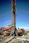 Instrumentation lowered into deep test hole at Amargosa Desert Research Site. Photograph by B.J. Andraski USGS