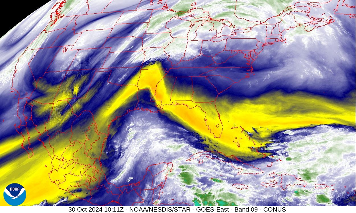 Water Vapor Satellite Image