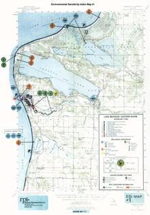 Eastern Lake Michigan atlas prepared in 1985