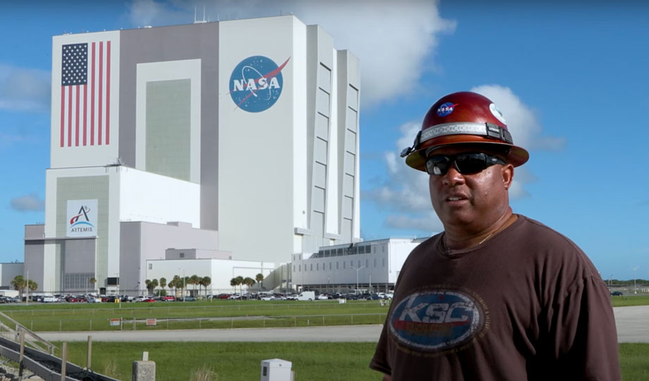 Man at NASA