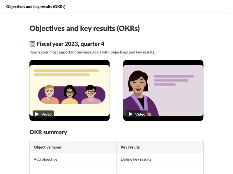 A simple way to set and track your objectives and key results for your team and organisation