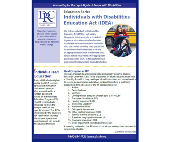 Education Series: Individuals with Disabilities Education Act (IDEA)