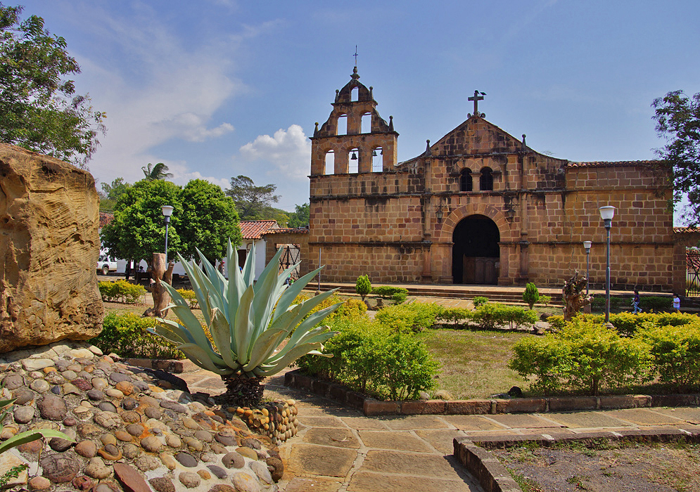 Galan church in plaza