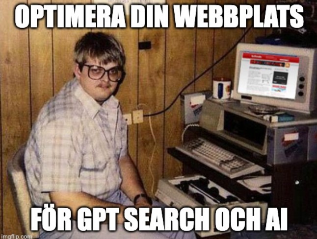 Optimera din webbplats för GTP Search och SEO