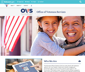 Image of Office of Veterans Services new responsive website