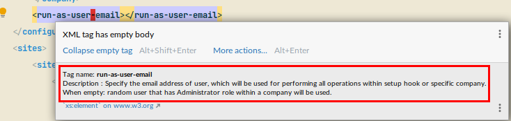 xsd inline documentation
