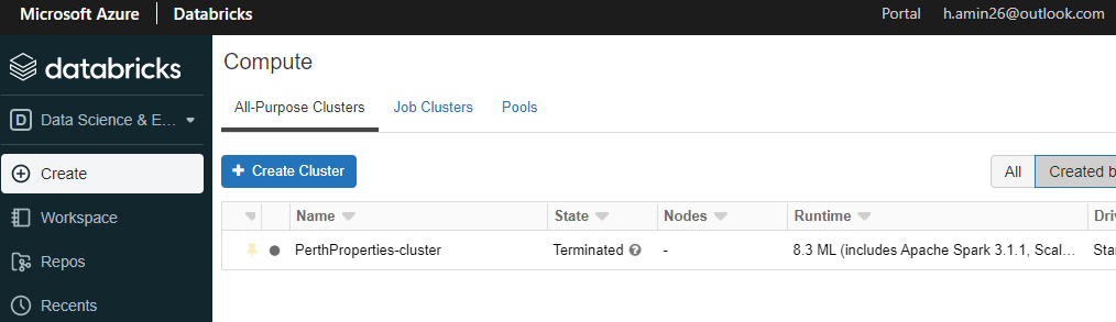 Databricks cluster