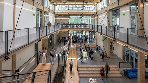 interior of the kendeda building