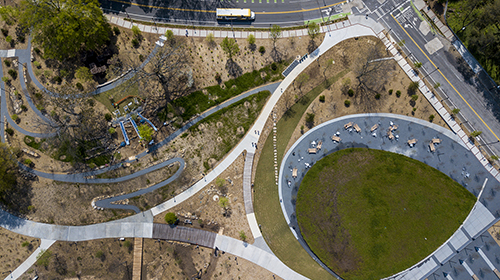 aerial view of the EcoCommons