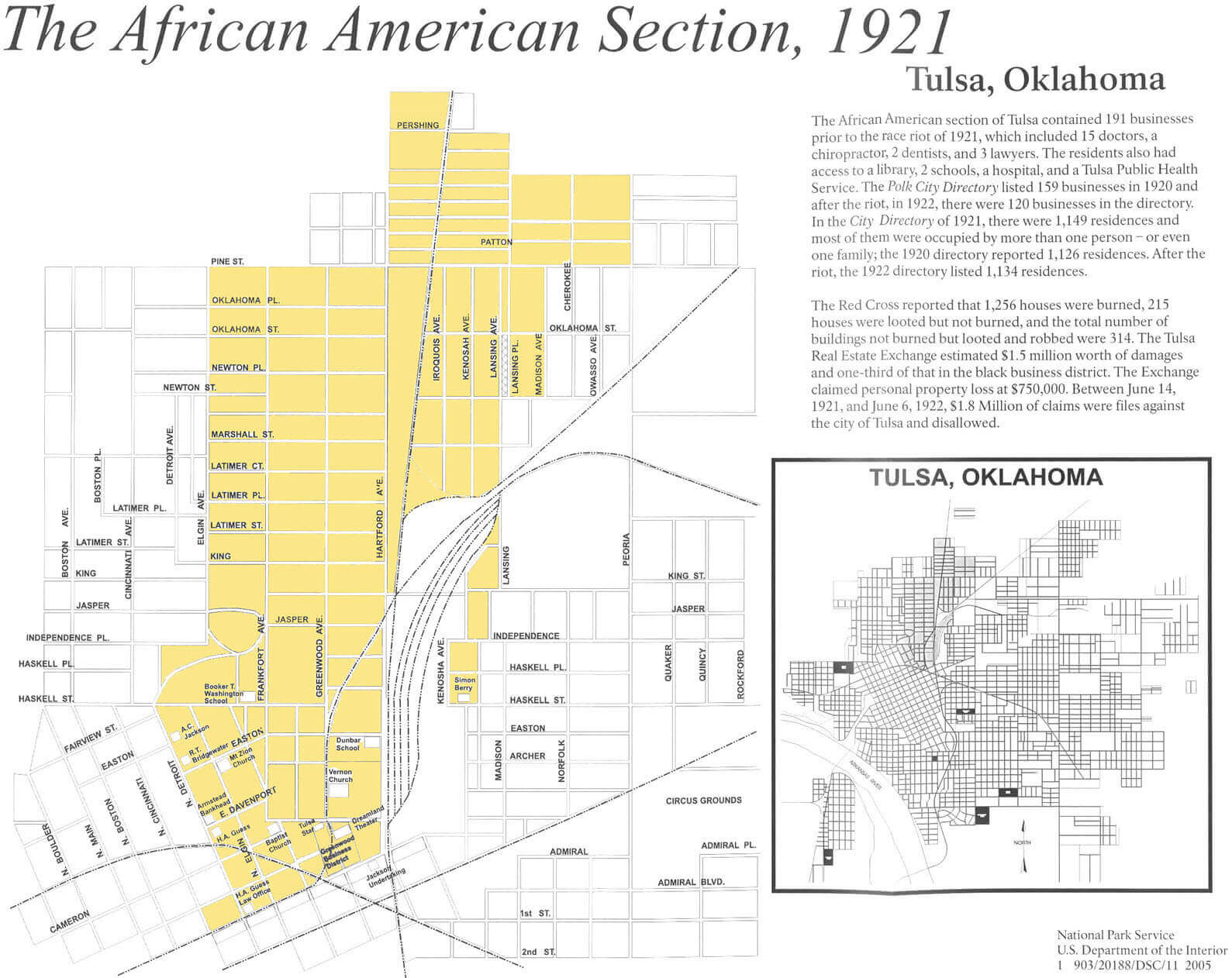 1921 Greenwood Map