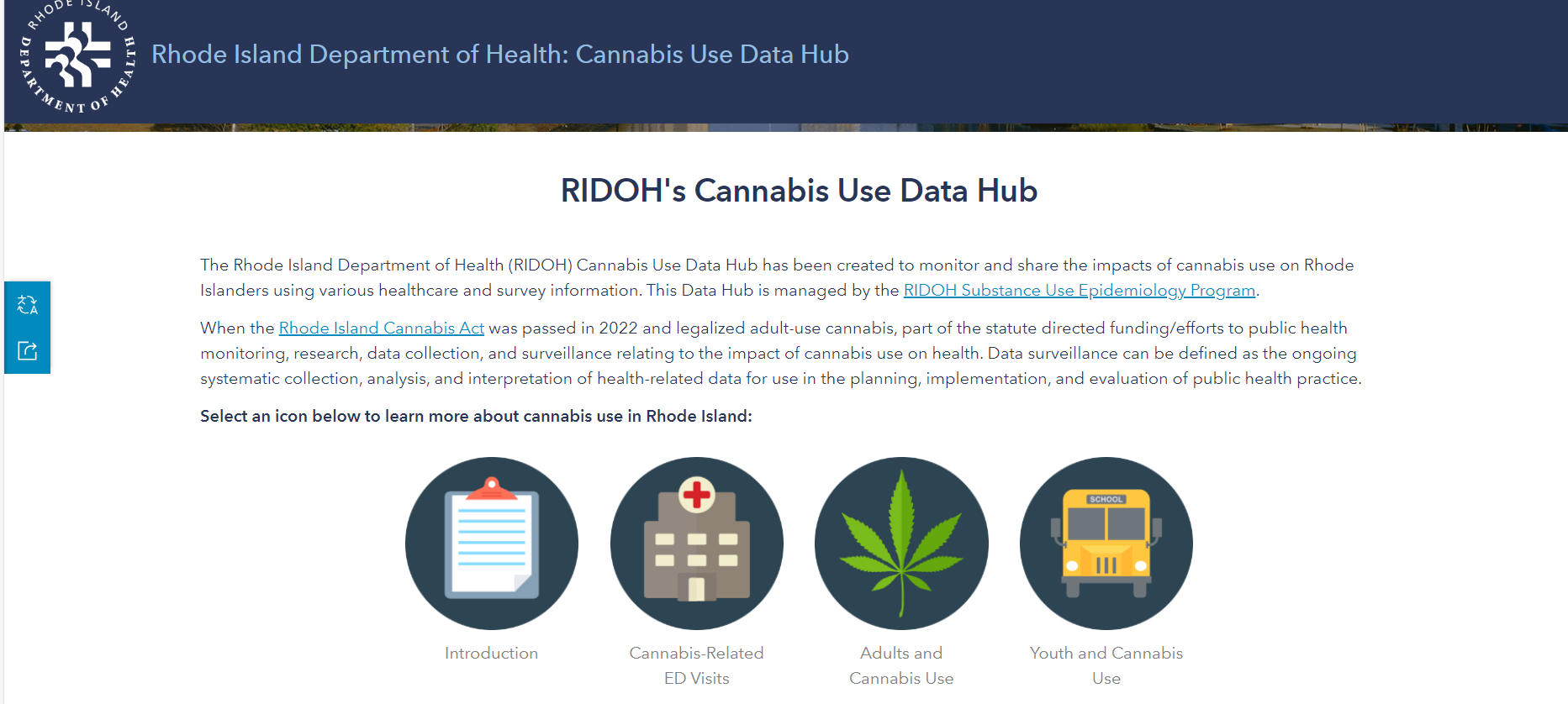 RI Cannabis Use Data Hub