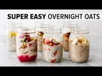 Learn how to make the perfect batch of overnight oats! It's easy, healthy, customizable, and great for grab-and-go meals.