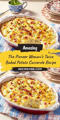 Want to elevate your holiday meal with a comforting and hearty side? The Pioneer Woman’s Twice Baked Potato Casserole will warm your heart and home this Christmas. It’s an easy recipe that everyone will love. Be sure to save this gem for your holiday menu and make your dinner unforgettable!