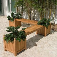 Finely crafted from 100 % premium grade A teak, this highly functional Planter Seat Panel Set will accentuate any outdoor space, define any style and endure any weather.