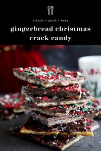 Warning: This addictive holiday treat won't last long! A sweet-spicy twist on classic Christmas crack that combines gingerbread flavors with crunchy toffee.