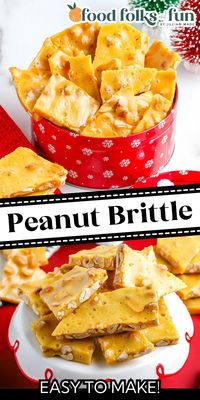 This classic Peanut Brittle recipe is easy to make and great for gift giving year-round. It’s buttery, airy, and oh so addicting!