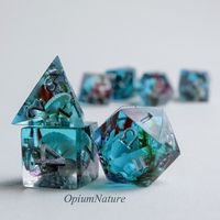 Ocean World Aquarium Dice Set With Real Sea Shell Critical - Etsy Ukraine