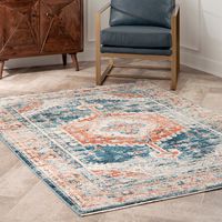 Indulge in the regal charm of this vintage medallion area rug. Channeling the flair of yesteryear with a stonewashed finish and delicate fringe, each piece has the look of a rare vintage find. Pair with traditional or modern décor, this floor covering is extremely versatile. Machine made in Turkey of soft polypropylene and is built to last in high traffic areas of your home. Never settle for anything but perfection with our pet-friendly and easy to care for area rugs. nuLoom