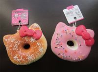 Set of 2 Squishies: Kawaii Hello Kitty Shaped Donuts coconut ...