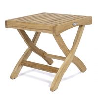 Barbuda Folding Teak Ottoman/Side Table - Cushion | Westminster Teak