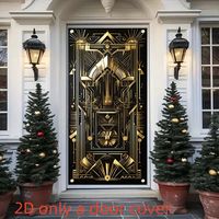 2d door banner gatsby style door cover 2d flat poster - Temu