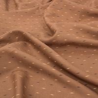 Chestnut Brush Stroke | Buy 100% Linen Fabric online at Best Price – de Linum