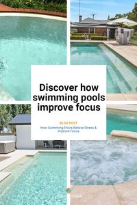 Discover how swimming pools relieve stress & improve focus #fibreglasspools #swimmingpools #fiberglasspools #swimmingpoolideas #poollandscaping #backyardpools #leisurepools #leisurepoolsau #leisurepoolsnz