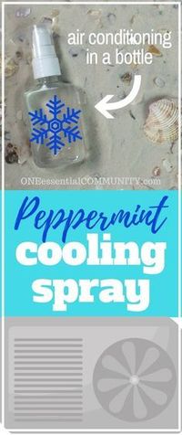 3-ingredient homemade peppermint cooling spray {made with essential oils}.- simple, natural spray keeps you cool and refreshed even in the heat and humidity of summer