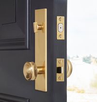 Our Rigdon Door Set Features A Unique Coining Detail, Complete With A Low-Profile Silhouette And Concealed Fasteners.