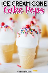 These adorable Ice Cream Cone Cake Pops are a fun and delicious twist on classic cake pops! Complete with a chocolate drizzle, colorful sprinkles, and a cherry on top, they make the ultimate summer treat.