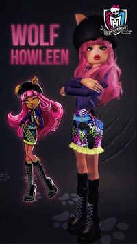 Dress to impress fit for Howleen Wolf from Monster high [made by valerie_khomyak]