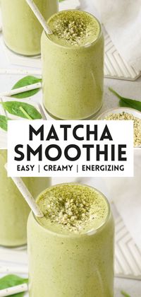 Start your day right with this invigorating matcha smoothie recipe, packed with antioxidants and a burst of green tea goodness.