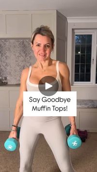 32K views · 1.2K reactions | Say Goodbye to Muffin Tops! 🔥
Three simple moves, one big difference, who’s ready to hit that waistline?

These three exercises will fire up your obliques, define your waist, and leave you feeling strong. And the best part? No crunches, no floor work, just standing movements that get the job done!

1️⃣ Side Bends – Looks easy, feels evil. You’ll still feel this one two days later!
2️⃣ Side Bend & Reach – No twisting! Keep your form strong and feel that waist working.
3️⃣ Standing Side Crunch – Rib to hip bone! Visualizing the movement makes all the difference.

💡 Tip: The key is control, not speed. Slow, steady movements engage the muscles deeper and give you the best results!

🔥 Ready to sculpt & strengthen?
Comment ‘CARA FITNESS’ below and I’ll send you mo